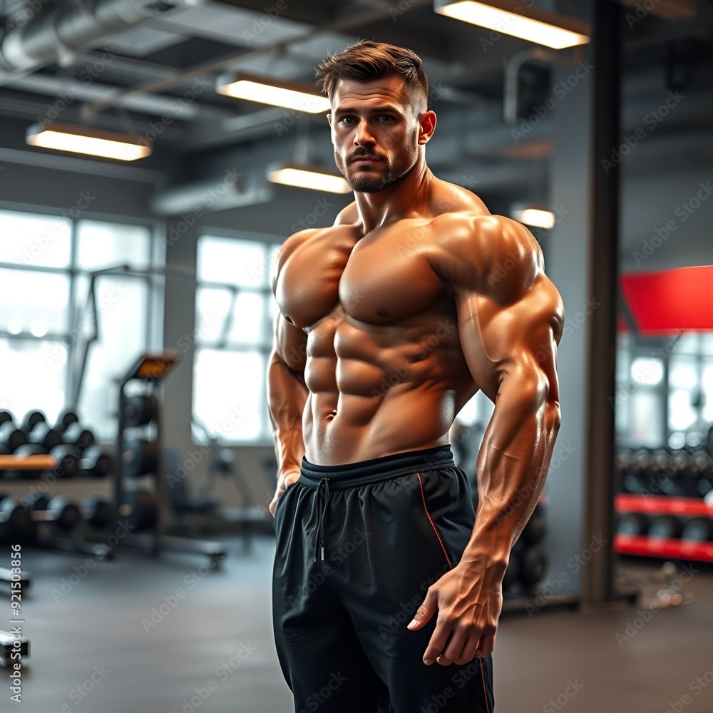 Fototapeta premium Gym and Bodybuilder