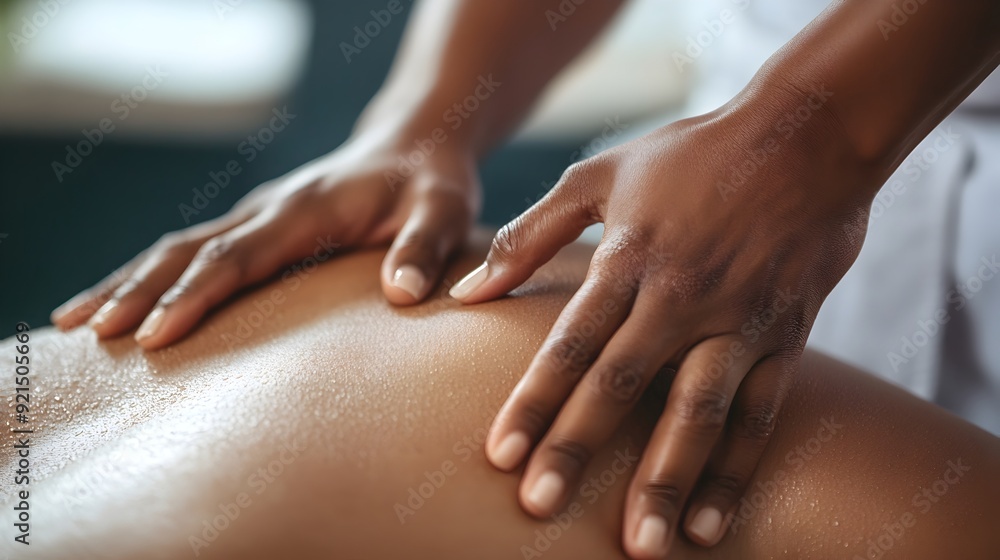 Close up of Hands Massaging the Lower Back with Smooth Firm Strokes for Relaxation and Pain Relief Close up of Hands Massaging the Lower Back with Smooth Firm Strokes for Relaxation and Pain Relief