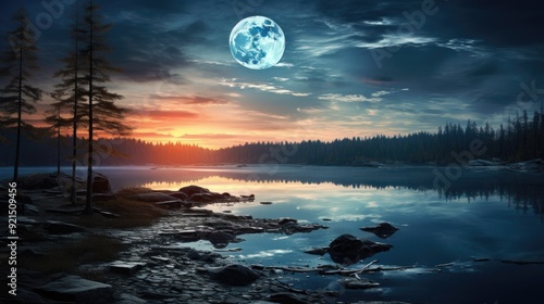 beautiful nature landscape panoramic photo