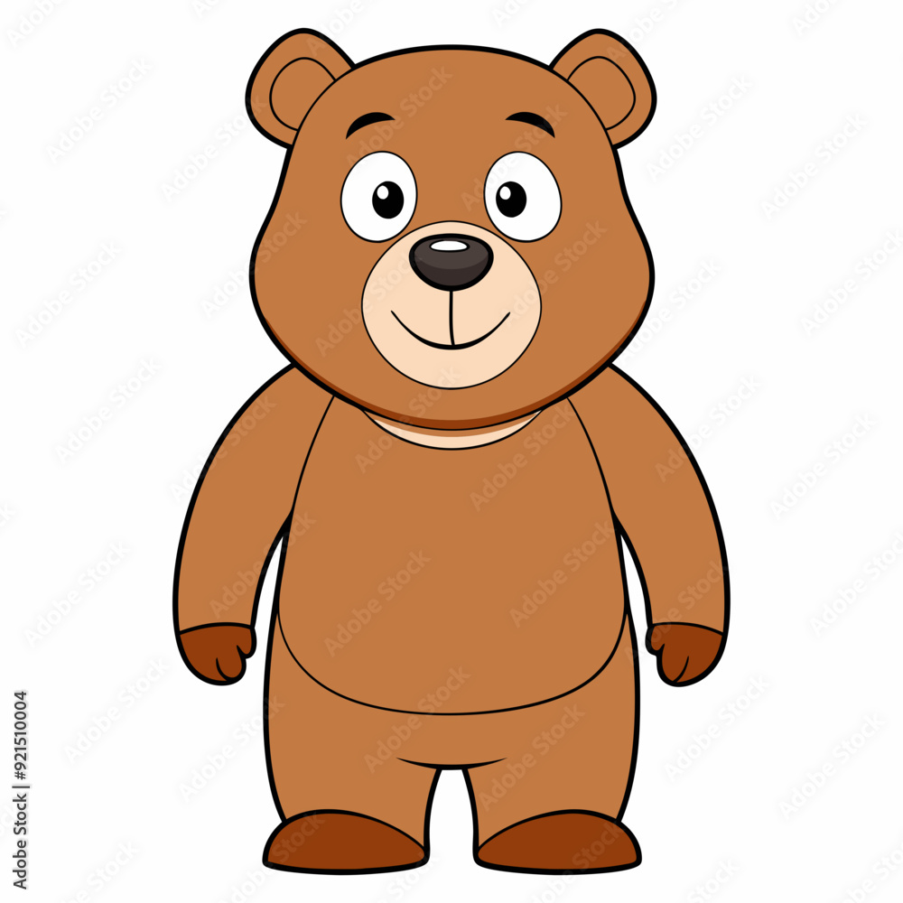 Bear isolated on white, bear vector illustration, Animal vector art, bear silhouette, teddy bear vector icon, brown bear cartoon line art, eps Bear isolated on white, bear vector illustration, Animal vector art, bear silhouette, teddy bear vector icon, brown bear cartoon line art, eps