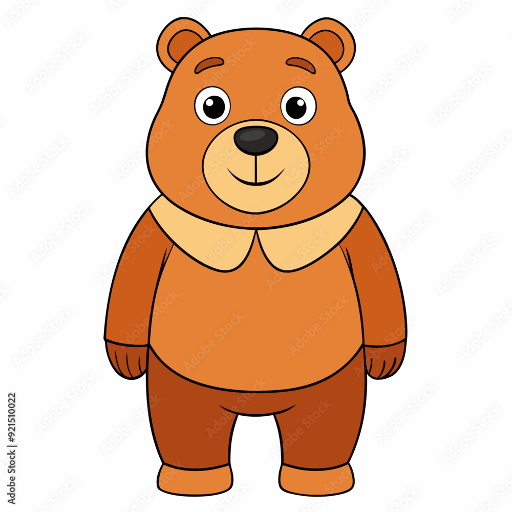 Bear isolated on white, bear vector illustration, Animal vector art, bear silhouette, teddy bear vector icon, brown bear cartoon line art, eps Bear isolated on white, bear vector illustration, Animal vector art, bear silhouette, teddy bear vector icon, brown bear cartoon line art, eps