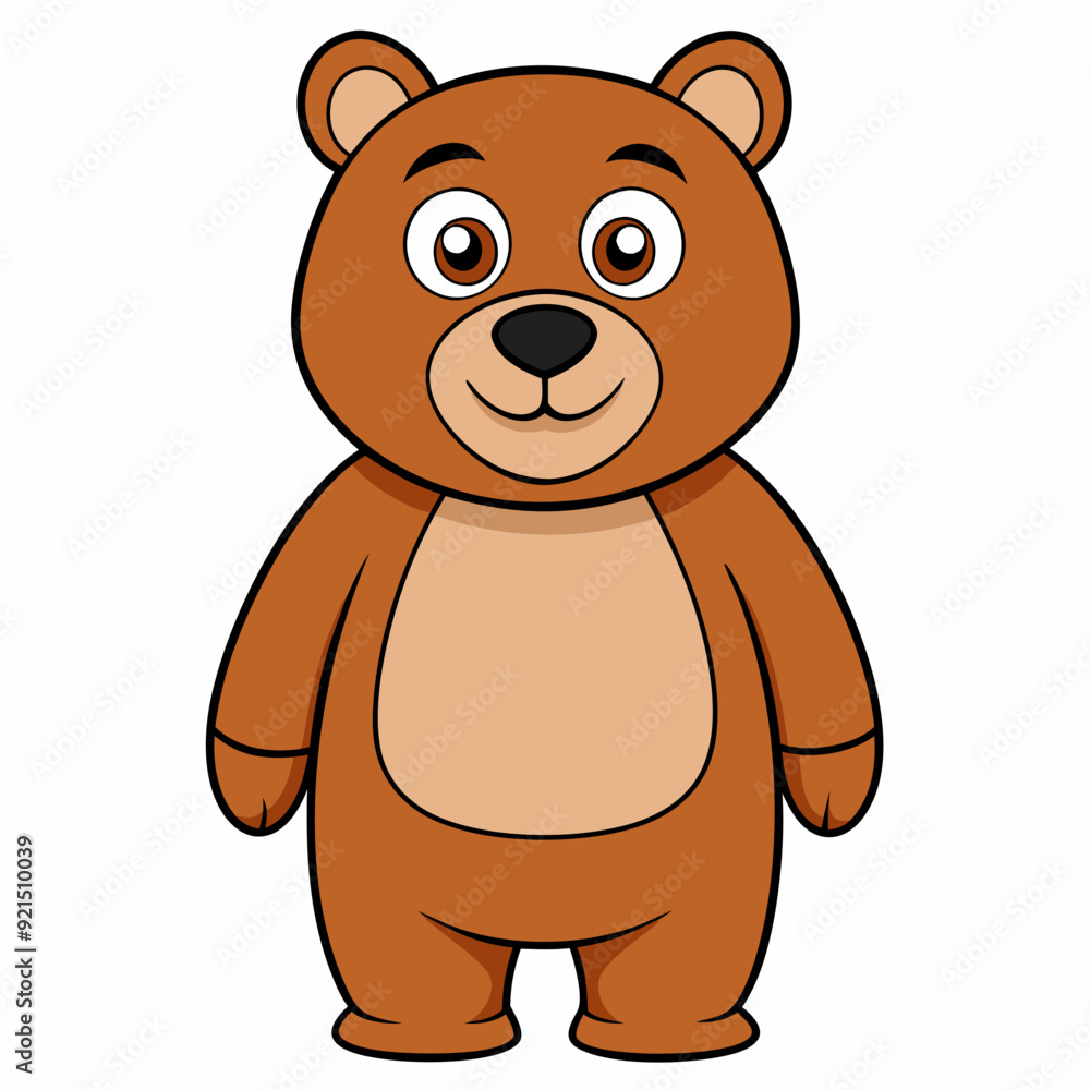 Bear isolated on white, bear vector illustration, Animal vector art, bear silhouette, teddy bear vector icon, brown bear cartoon line art, eps Bear isolated on white, bear vector illustration, Animal vector art, bear silhouette, teddy bear vector icon, brown bear cartoon line art, eps