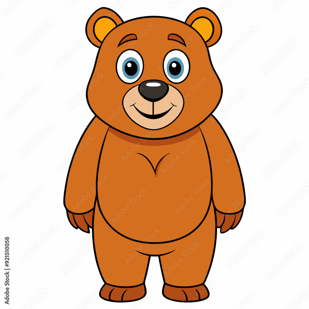 Bear isolated on white, bear vector illustration, Animal vector art, bear silhouette, teddy bear vector icon, brown bear cartoon line art, eps Bear isolated on white, bear vector illustration, Animal vector art, bear silhouette, teddy bear vector icon, brown bear cartoon line art, eps