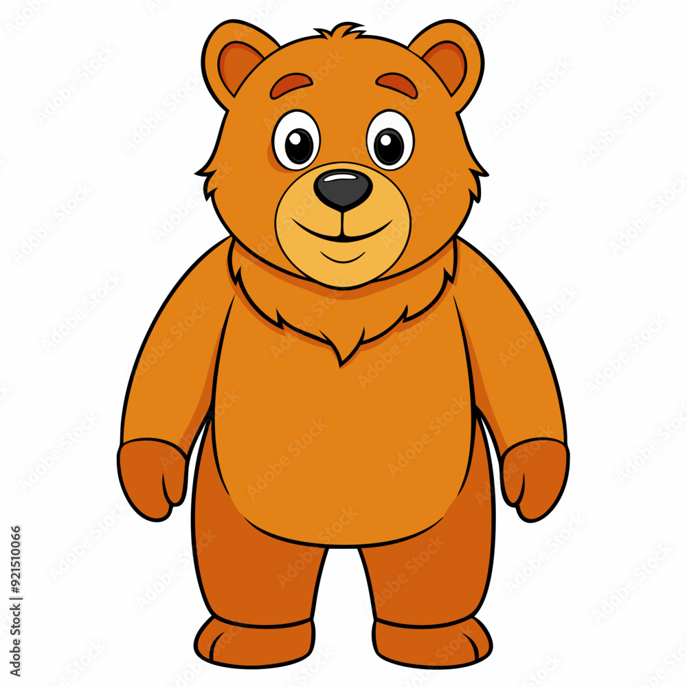 Bear isolated on white, bear vector illustration, Animal vector art, bear silhouette, teddy bear vector icon, brown bear cartoon line art, eps Bear isolated on white, bear vector illustration, Animal vector art, bear silhouette, teddy bear vector icon, brown bear cartoon line art, eps