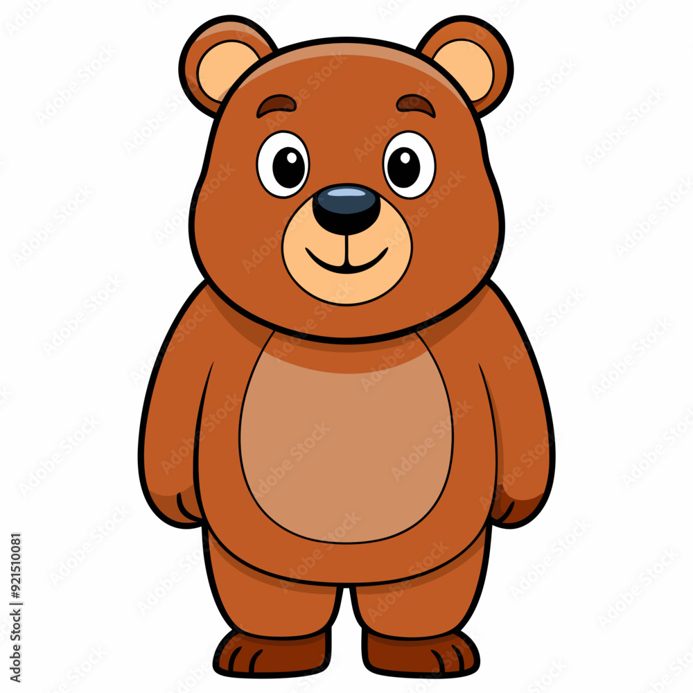 Bear isolated on white, bear vector illustration, Animal vector art, bear silhouette, teddy bear vector icon, brown bear cartoon line art, eps Bear isolated on white, bear vector illustration, Animal vector art, bear silhouette, teddy bear vector icon, brown bear cartoon line art, eps