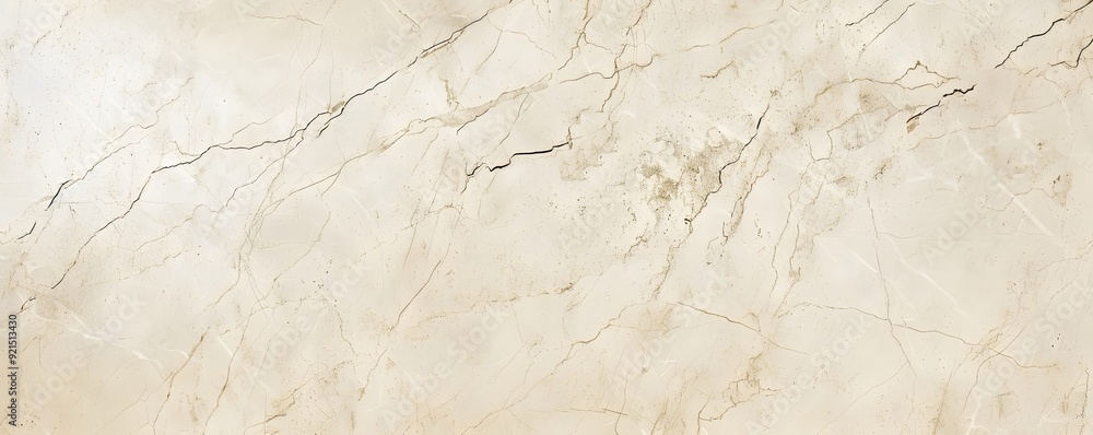 Obraz premium Beige Marble Texture with Cracks and Veins