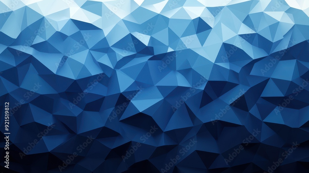 Obraz premium A stunning dark blue low poly abstract background, perfect for modern designs, adding depth and intrigue to any project.
