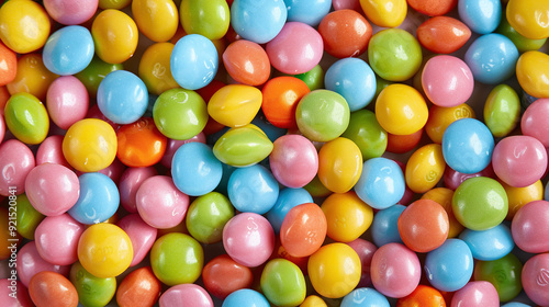 close-up of colorful candy background