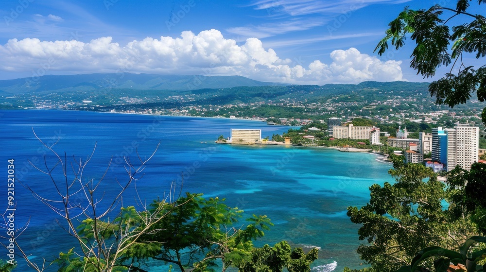 Coastal View of Montego Bay, Jamaica Coastal View of Montego Bay, Jamaica