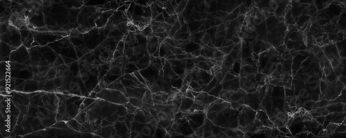 Abstract black marble texture for wall background or tiles floor decorative design.