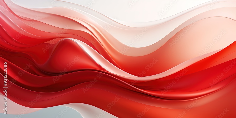 Abstract red and white wave background. Abstract red and white wave background.