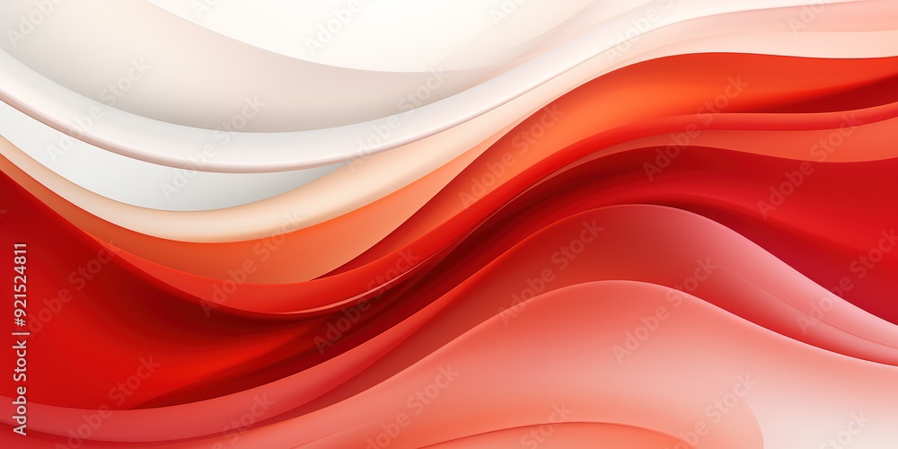 Abstract red and white wave background. Abstract red and white wave background.