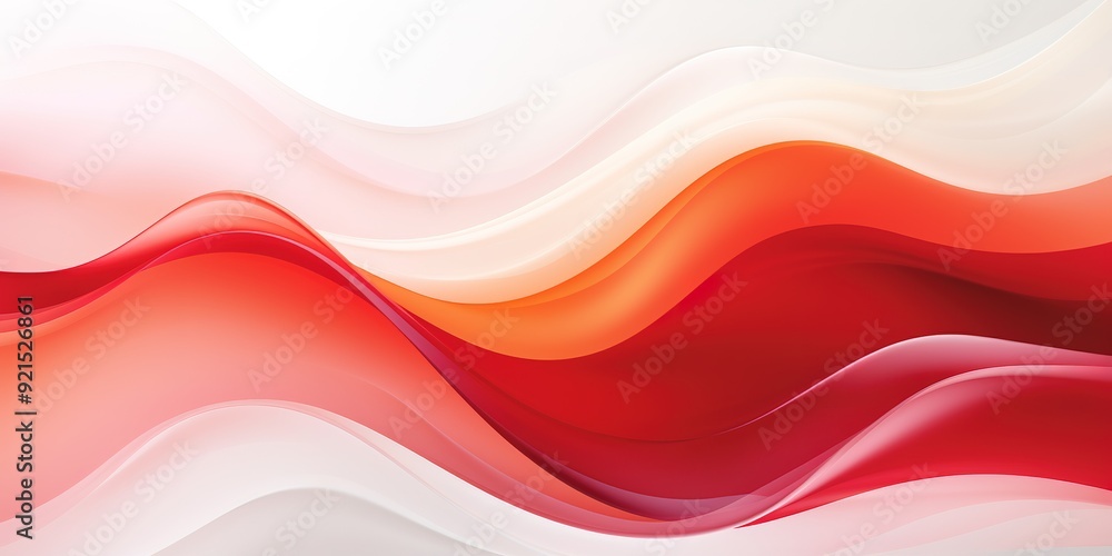 Abstract red and white wave background. Abstract red and white wave background.