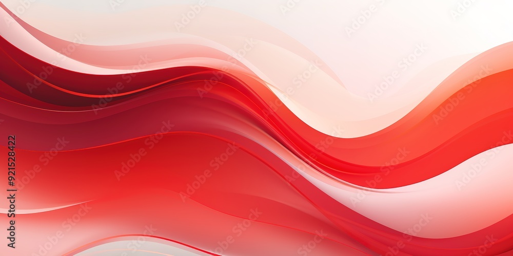 Abstract red and white wave background. Abstract red and white wave background.