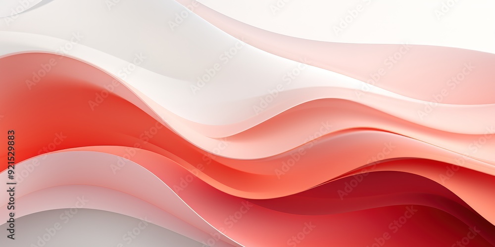 Abstract red and white wave background design. Abstract red and white wave background design.