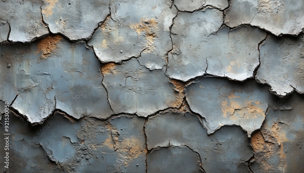 Cracked and Weathered Gray Surface with Patches of Brown Cracked and Weathered Gray Surface with Patches of Brown