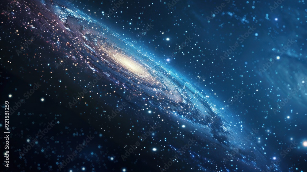 Spiral Galaxy in a Night Sky Spiral Galaxy in a Night Sky