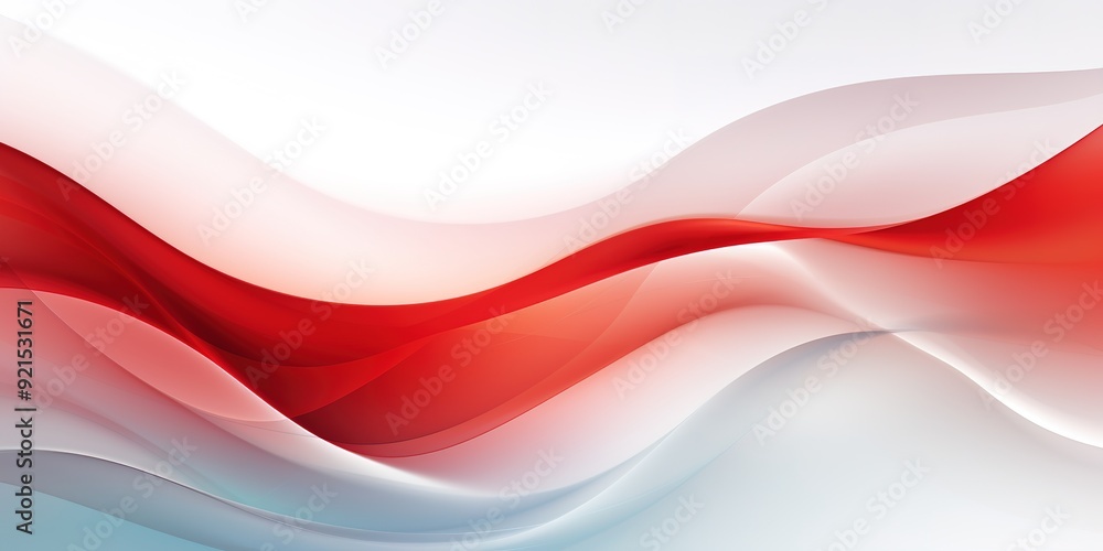 Abstract red and white wave design. Abstract red and white wave design.