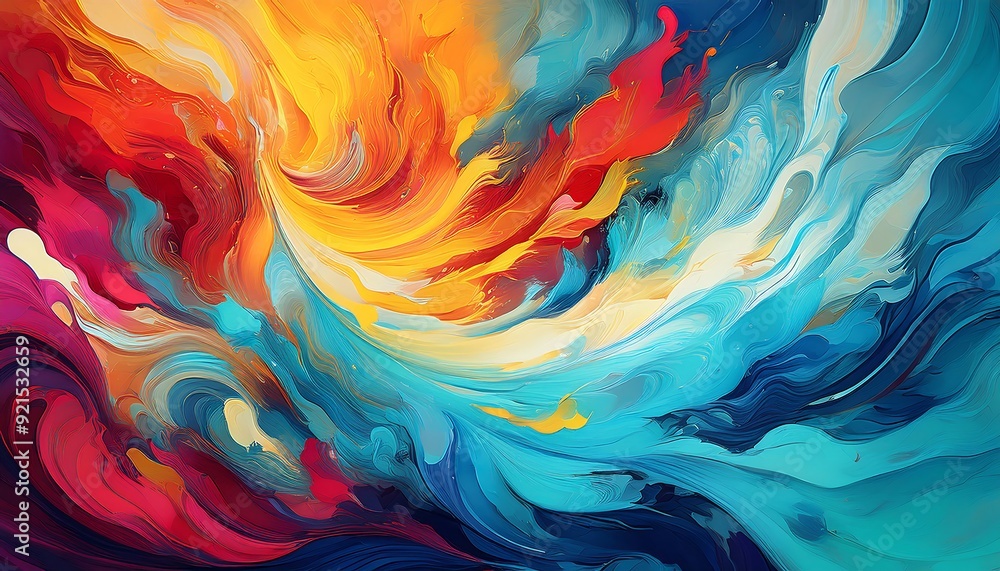 a canvas filled with bold swirls of turquoise, magenta, and golden yellow a canvas filled with bold swirls of turquoise, magenta, and golden yellow