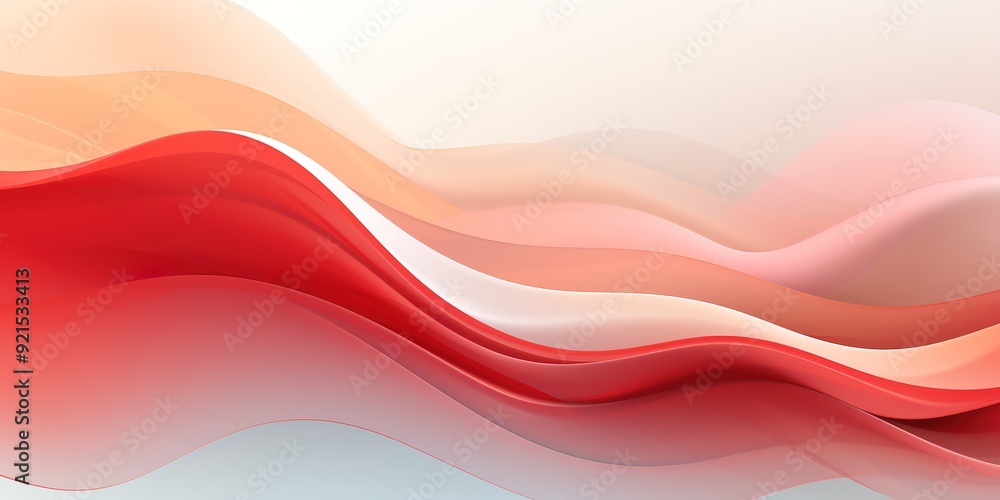 Abstract red and white wave pattern background. Abstract red and white wave pattern background.