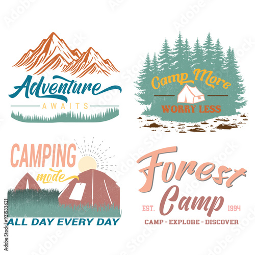 Camping Quotes for T shirt Design and Crafting