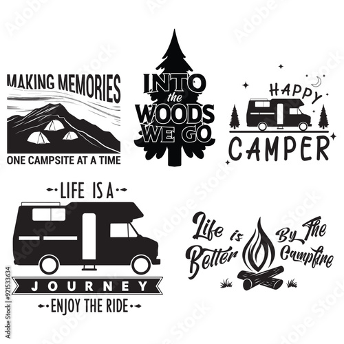 Camping Quotes for T shirt Design and Crafting