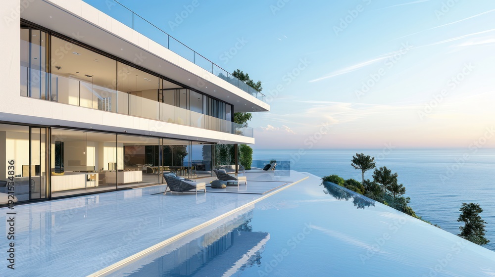 Modern Cliffside Mansion with Infinity Pool Modern Cliffside Mansion with Infinity Pool