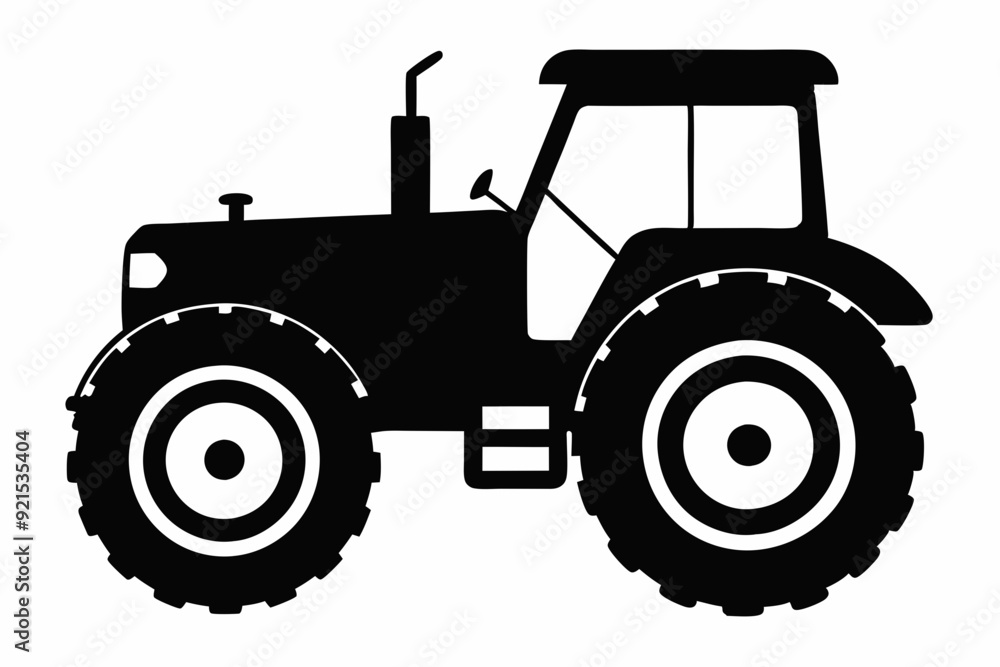 Tractor silhouette vector, old tractor vector silhouette illustration
Tractor silhouette vector, old tractor vector silhouette illustration