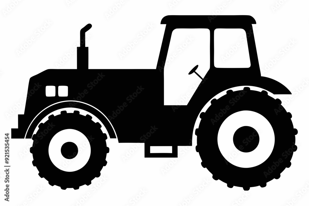 Tractor silhouette vector, old tractor vector silhouette illustration
Tractor silhouette vector, old tractor vector silhouette illustration