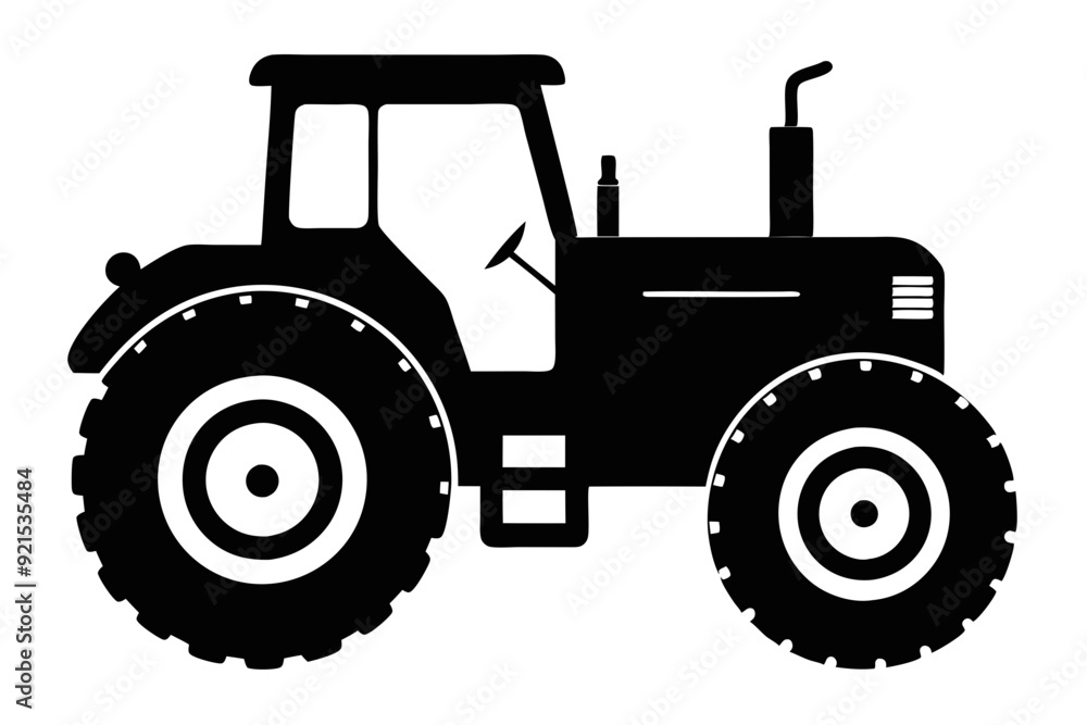 Tractor silhouette vector, old tractor vector silhouette illustration
Tractor silhouette vector, old tractor vector silhouette illustration