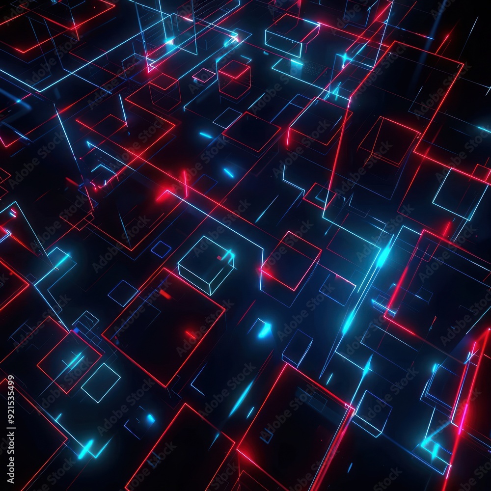 Abstract Neon Lights Design Abstract Neon Lights Design