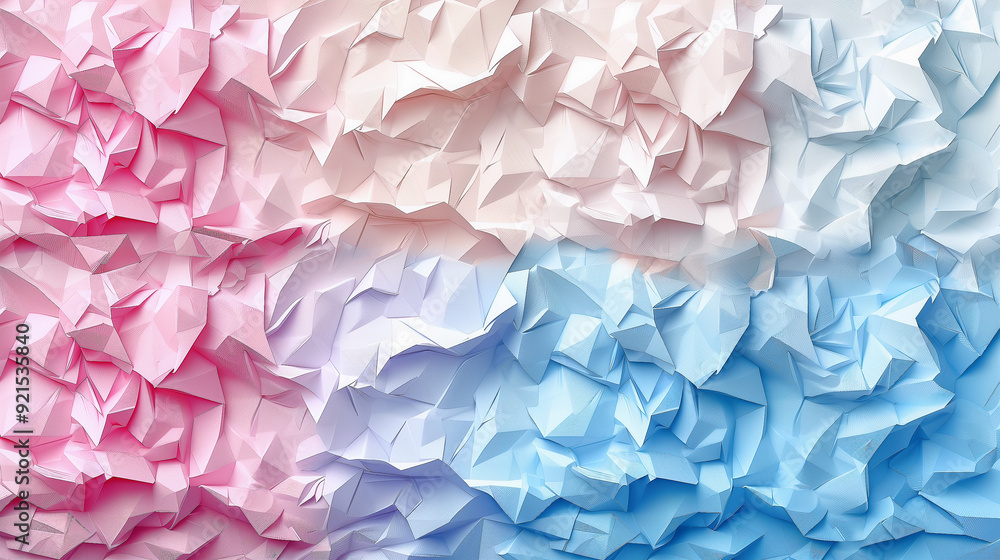 Abstract Gradient Geometric Pattern in Pink and Blue Hues.. Abstract Gradient Geometric Pattern in Pink and Blue Hues..