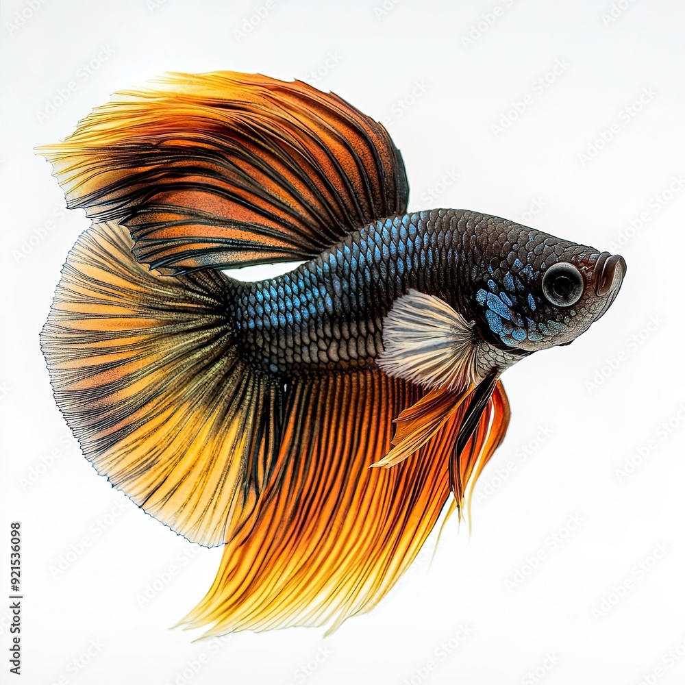 Fototapeta premium Betta Fish isolated on white background