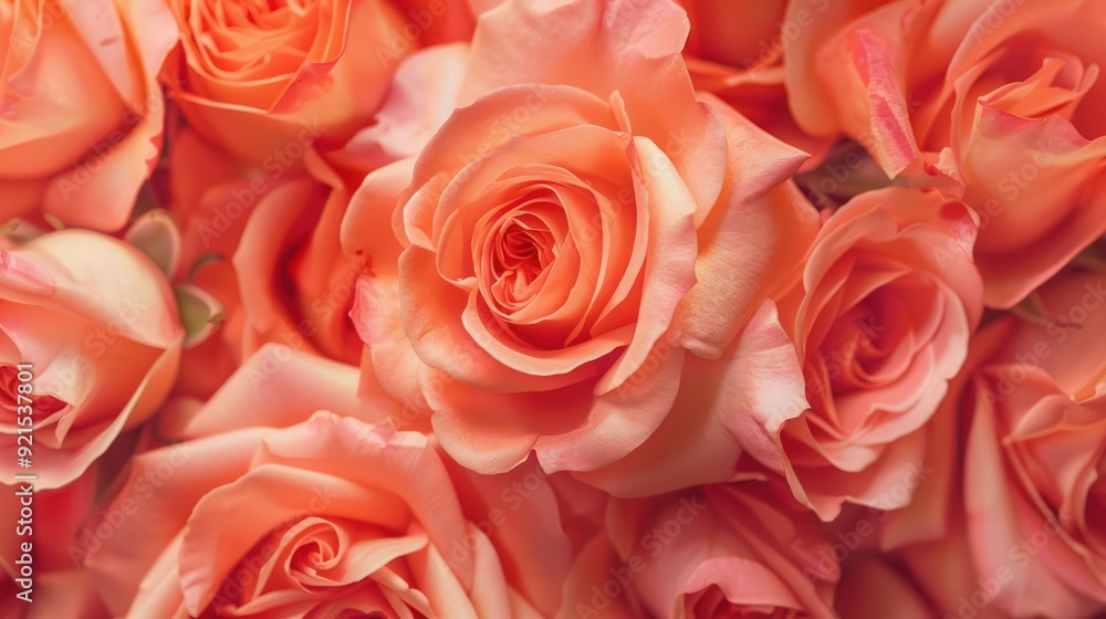 Peach Rose Bouquet Peach Rose Bouquet