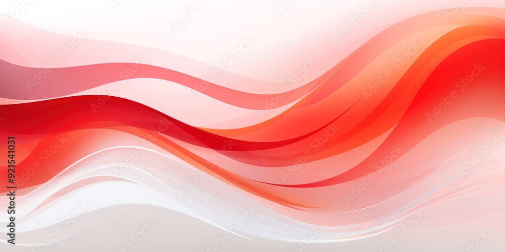 Abstract red and white wavy background. Abstract red and white wavy background.