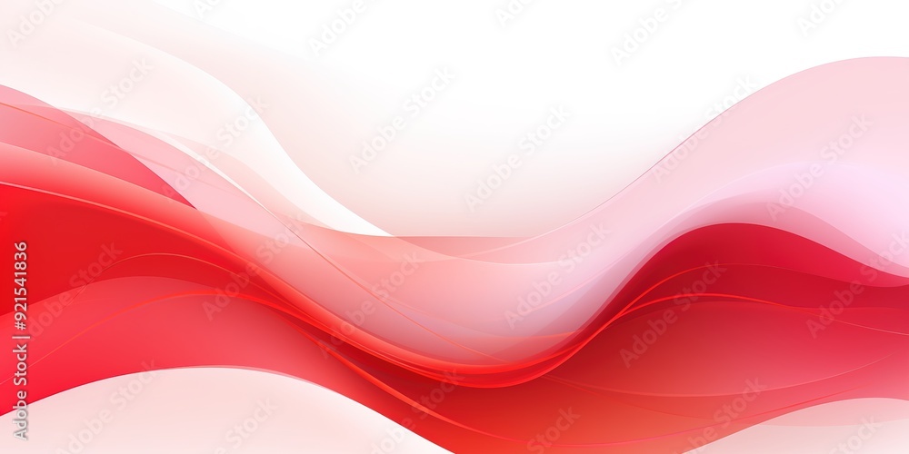 Abstract red and white wavy background. Abstract red and white wavy background.