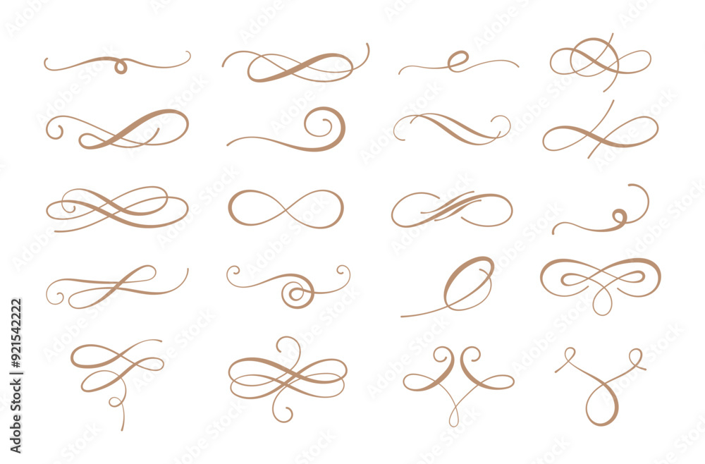 Elegant Vintage Swirls for Wedding Card