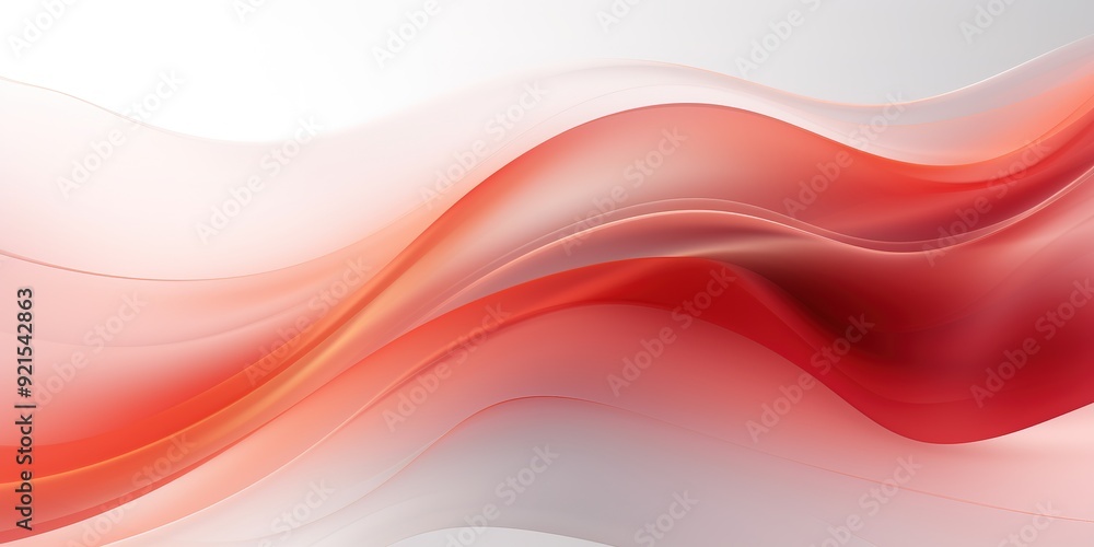 Abstract red and white wavy background. Abstract red and white wavy background.