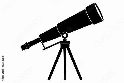 telescope icon, telescope vector silhouette
