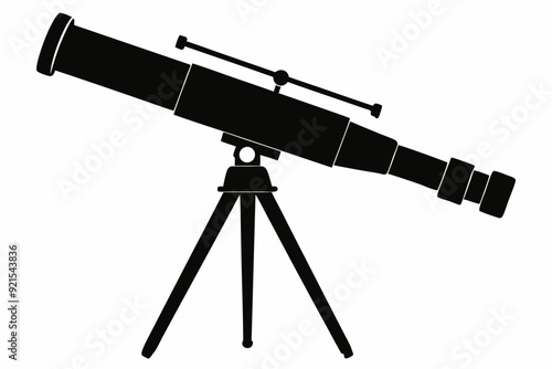 telescope icon, telescope vector silhouette
