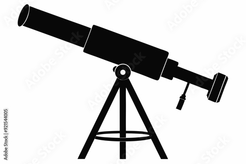 Telescope Silhouette SVG, Vector Silhouette Of Telescope

