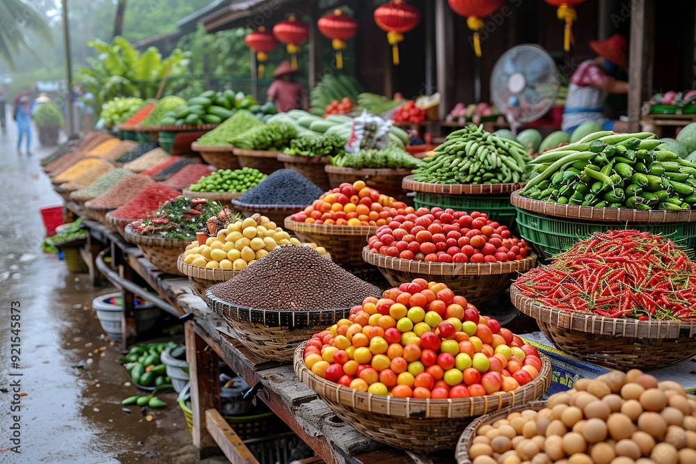 Street are full of colurful stalls UHD wallpaper Street are full of colurful stalls UHD wallpaper