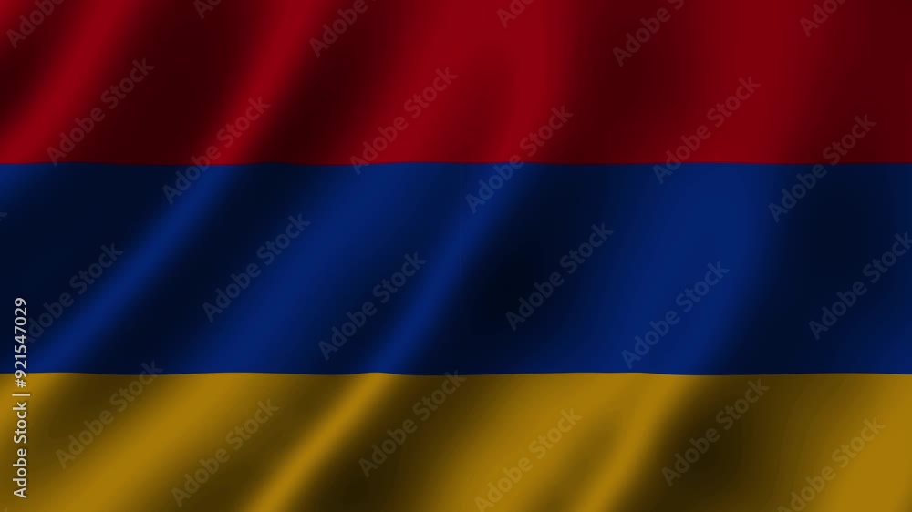 Independent flag wave animation video