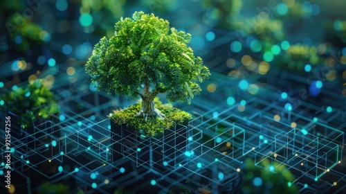 Tree on Digital Network: A Symbol of Nature in Technology