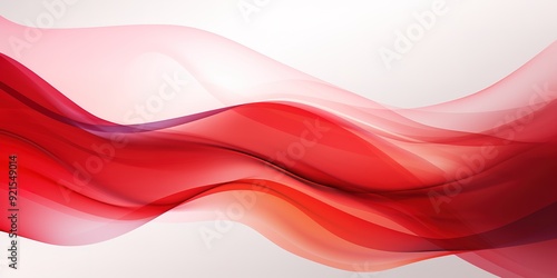 Abstract red wave background.