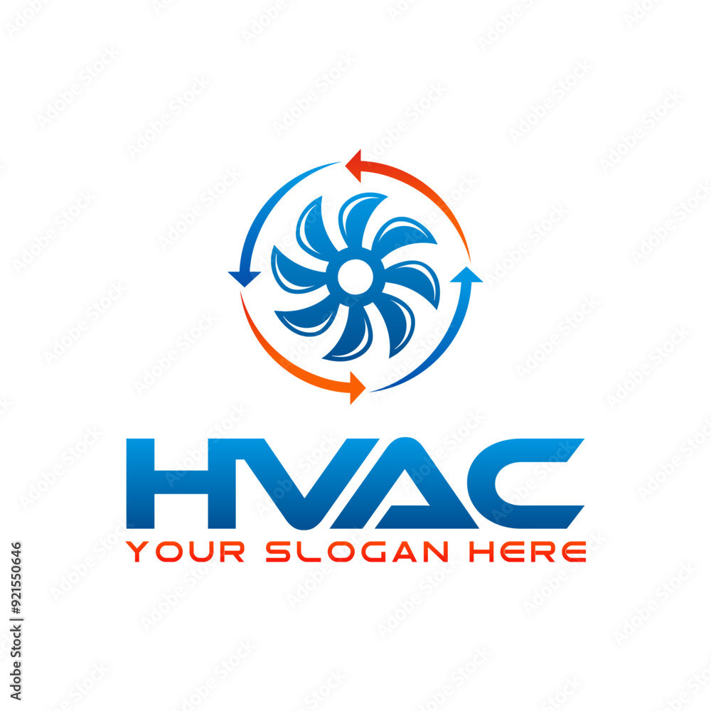 Heating, ventilation, and air conditioning, hvac systems, logo design ...