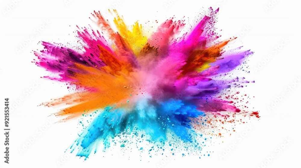 Abstract Colorful Explosion of Powder Abstract Colorful Explosion of Powder