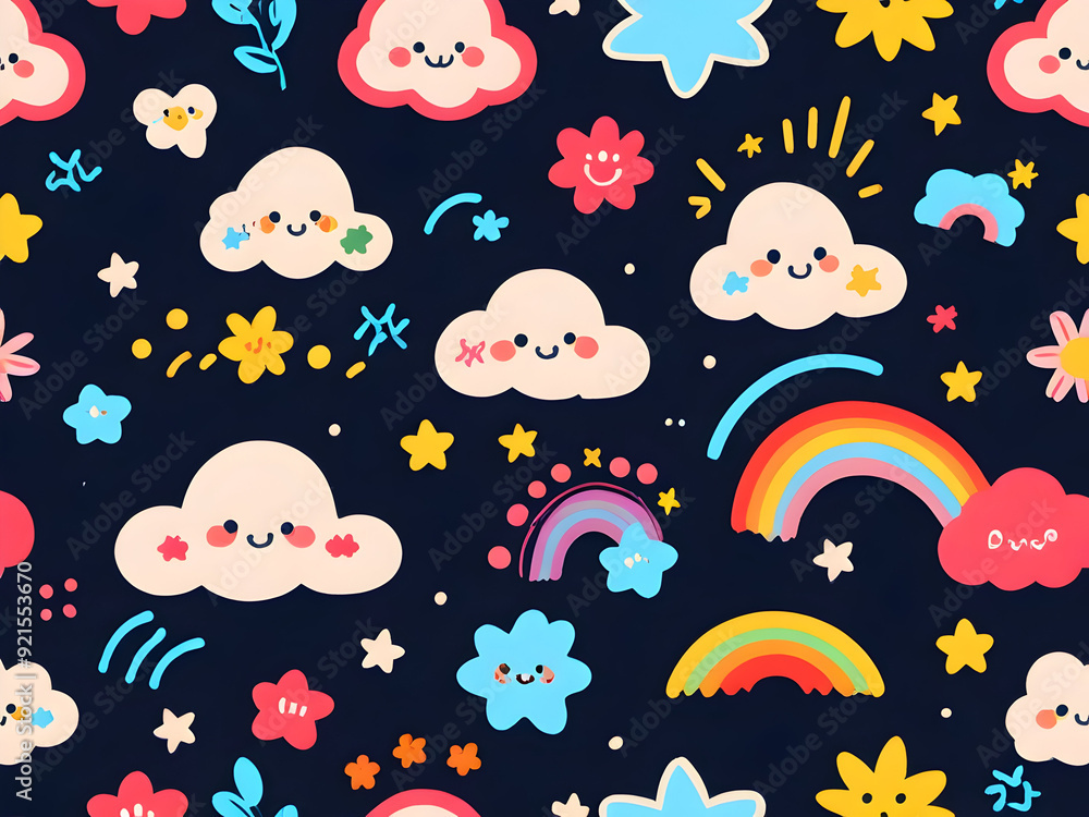 Pattern cartoon vector ,Ai generated Pattern cartoon vector ,Ai generated