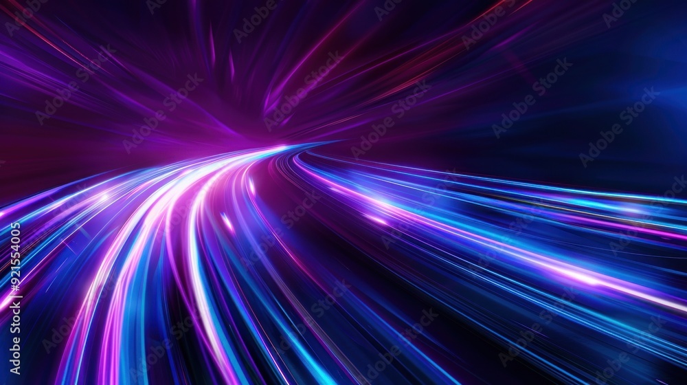 Abstract Speed Lines in Blue and Purple Abstract Speed Lines in Blue and Purple