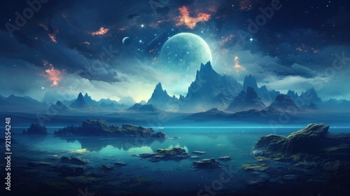 beautiful space, galaxy background